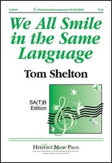 We All Smile in the Same Language SAB choral sheet music cover